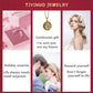 TIYINUO Authentic AU750 Real 18K Real Gold Ancient Coin Athena Owl Pendant Twisted Rope Necklace Delicate Gift For Woman Jewelry