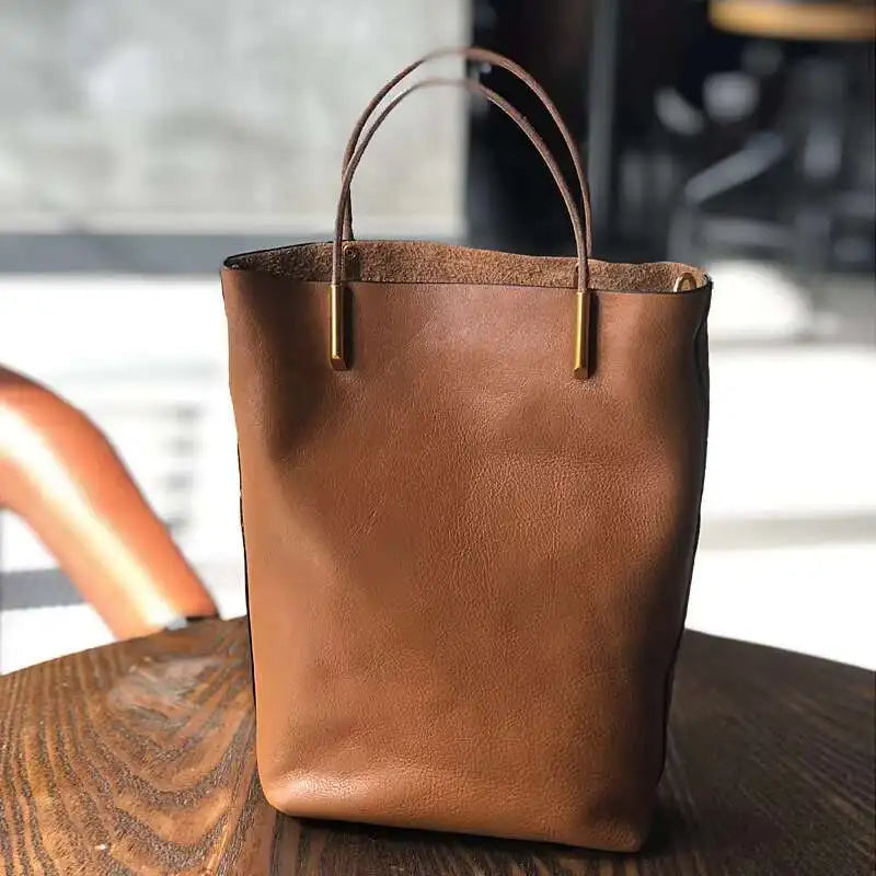 MOTAORA Genuine Leather Shoulder Bag for Women Vintage Crossbody Purse Casual Tote Bag Boho Retro Travel Handbag Stylish Luxury
