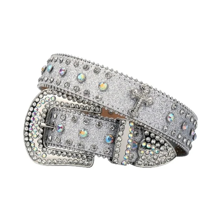 New Unisex Y2K Belt Shine Women Men Plus Size Punk Rhinestone Belt Crystal For Jeans Pants Gift