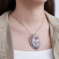 S925 Sterling Silver Charms Pendant for Women Palace Style Pattern Inlaid Red Agate Goddess Head Sculpture Jewelry Wholesale