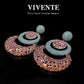 Exaggerated Vintage High-End 925 Sterling Silver Copper Embedded Diamond Plated Rhodium Geometric Fan Earrings Indian Pakistani