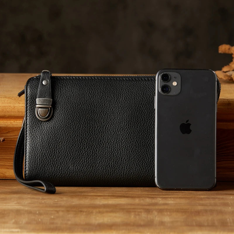 COSMO Men's Wallets- Phone Bags - Leather Handmade Clutch Bag