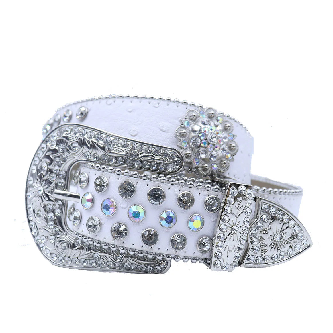 New Unisex Y2K Belt Shine Women Men Plus Size Punk Rhinestone Belt Crystal For Jeans Pants Gift