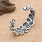 S925 sterling silver jewelry retro thai silver domineering men skull trendy punk style open bracelet