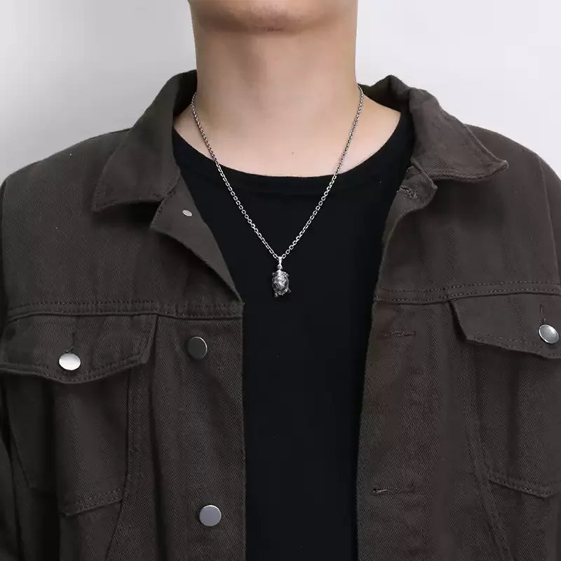 Necklace Pendant Real 925 Sterling Silver Stereoscopic Animals Turtle Luxury Brand Fine Jewelry Woman Man 2025 Envíos Gratis P31