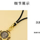 s925Silver Plated Ancient Greek Horn Emperor Ancient Coin Necklace Pendant Replica God King Zeus Heavy Craft Inlaid Mother-of-Pe