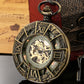 Vintage Bronze Roman Numerals Manual Mechanical Pocket Watch Men Antique Gifts Cool Spider Pattern Back Cover Pocket Clock Man