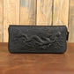 MOTAORA Chinese Style Creative Design Wallet Unisex Retro Embossed Wallets Dragon Pattern Long Men Card Holder Handmade Purse