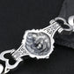 s925 sterling silver ornament retro personality all match trendy fashion Thai silver domineering lion's head bracelet for men