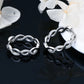 IOGOU Vintage Twisted Hoop Earrings Moissanite D-E 925 Silver 18K Gold Plated Wedding Jewelry for Women Gift Birthday Daily Wear