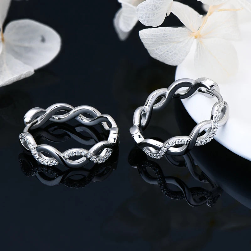 IOGOU Vintage Twisted Hoop Earrings Moissanite D-E 925 Silver 18K Gold Plated Wedding Jewelry for Women Gift Birthday Daily Wear