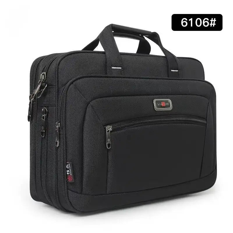 15.6" Laptop Bag Large Capacity Waterproof Business Briefcase Messenger Shoulder Bag for Men Women Travel Work Office Commuter
