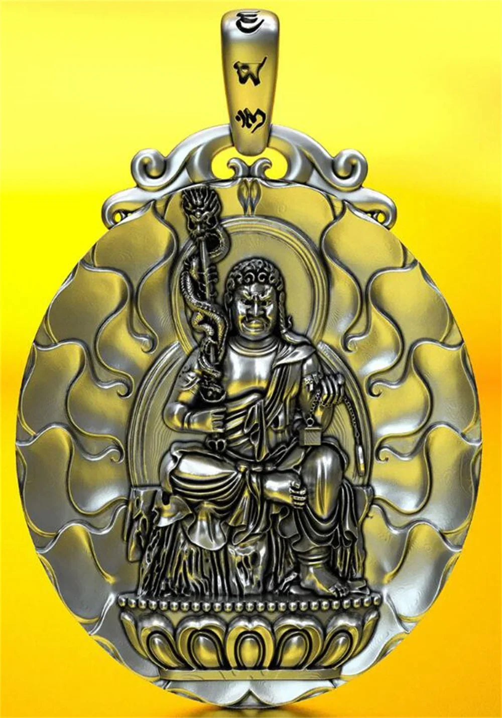 BOCAI S999 Sterling Silver Charms Pendants for Women Men New Fashion Eight Guardian God Zodiac Buddha Amulet Jewelry Wholesale