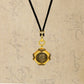 s925Silver Plated Ancient Greek Horn Emperor Ancient Coin Necklace Pendant Replica God King Zeus Heavy Craft Inlaid Mother-of-Pe