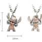 BOCAI Original S925 Sterling Silver Stitch Star Baby, cute Cartoon Pendant for Men and Women Couple Sweater Chain Birthday Gift
