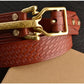 Cavalry genuine copper buckle belt, hand strap Cavalry men's casual pants belt 100% cowhide genuine leather men's denim belt