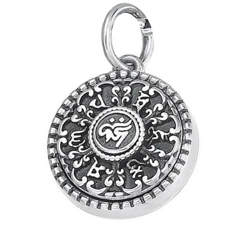 Pendant 100% Sterling Silver 925 Mantra Luxury Fine Jewellery Woman Man 2025 Trend Vintage Necklace Pendant Genuine Goods P17