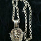 Hand-made/ China Tibetan Silver Ethnic Style Lion Necklace Pendant Fashion Personalized Men and Women Amulet Gift