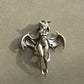 BOCAI Original S925 Silver Charm Demon Lulum Angel Pendant for Men and Women Retro Silver Decoration Devil Wing Pendant