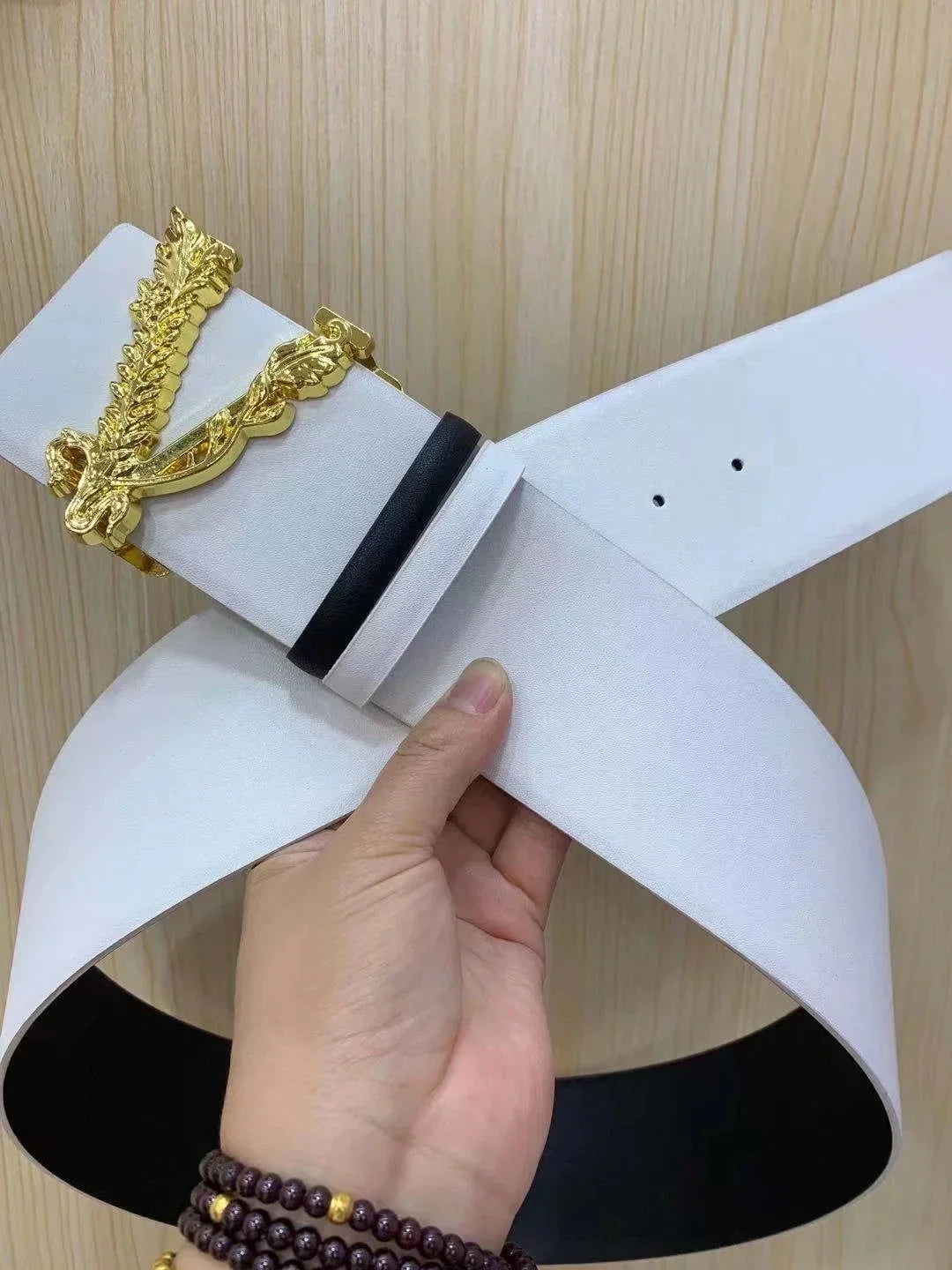 2024 Top Quality Genuine Leather Women Waistband Luxury V Buckle Belt for Female Dress Coat Fashion 7.0cm Wild Straps Belts