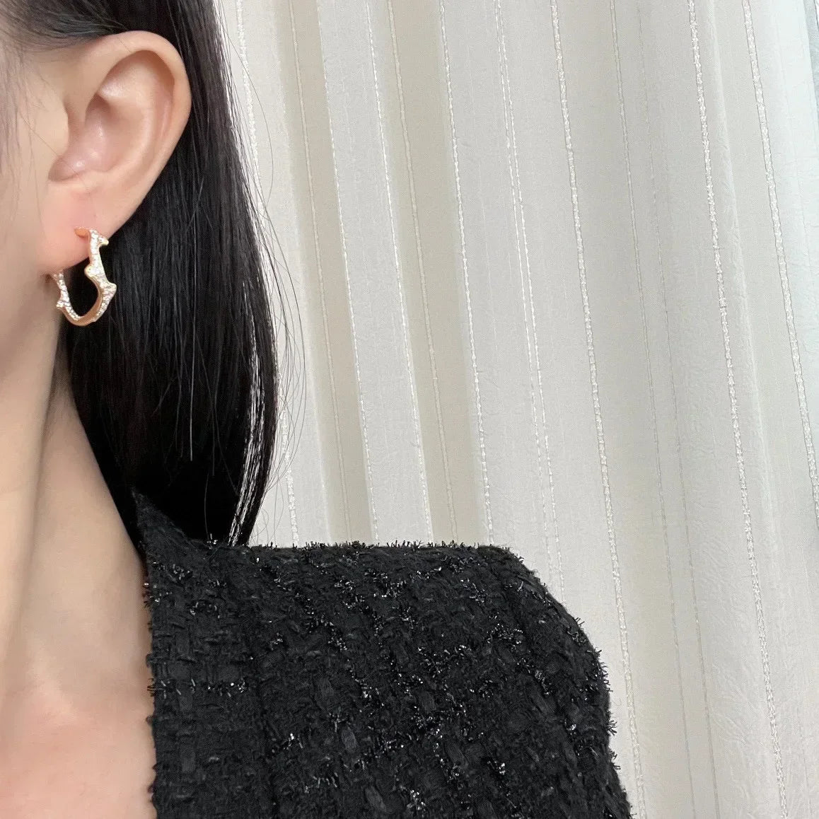 Musla Vintage Hot Sale Earrings for Women Fine Quality Vine Zircon Eardrop Luxury Jewelry Fashion Designer Women's Ear Stud
