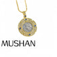 Mushan Luxury Brand S925 Silver Ancient Greek Goddess Relief Round Pendant Double Sided Ancient Coin Necklace