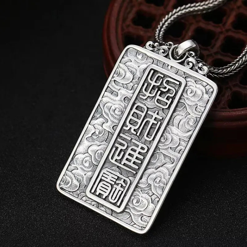 Necklace Pendant Real 925 Sterling Silver Lucky Brave Troops Inlaid Turquoise Luxury Brand Fine Jewellery Woman Man 2025 Gift P9