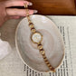 Luxury Antique Ladies Bracelet Round Metal Textured Quartz Watch Stainless Steel Waterproof Women's Watch