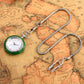 Minimalist Retro Green/White Jade Quartz Pocket Watch Silver Snake Pocket Chain Pendant Antique Pocket Clock Gift Men Women
