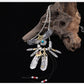S925 Silver Bridge Feather Eagle Indian Trendy Necklace Female Sweater Chain Hip Hop Men's Pendant