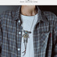 S925 Silver Bridge Feather Eagle Indian Trendy Necklace Female Sweater Chain Hip Hop Men's Pendant