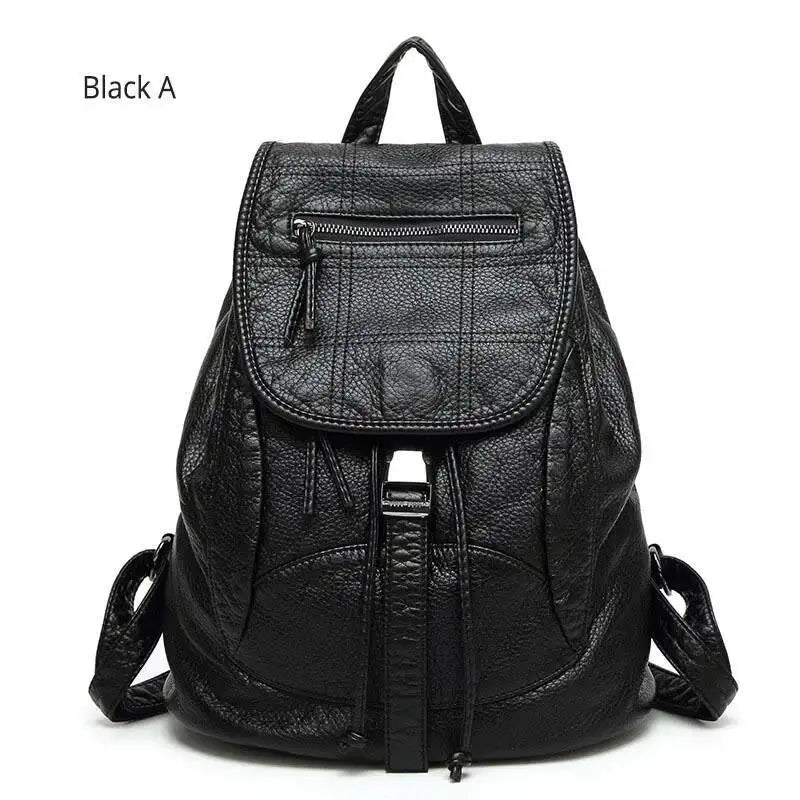 Women's Sheepskin Leather Backpack Genuine Leather Soft Casual Backpack for Women Everyday Lightweight MOTAORA