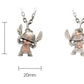 BOCAI Original S925 Sterling Silver Stitch Star Baby, cute Cartoon Pendant for Men and Women Couple Sweater Chain Birthday Gift