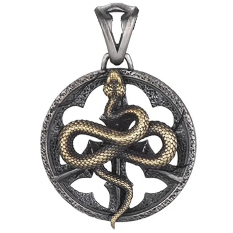Necklace Pendant Real 925 Sterling Silver Retro Kui Snake Luxury Fine Jewellery Woman Man 2025 St Valentine Day Love Gift P35