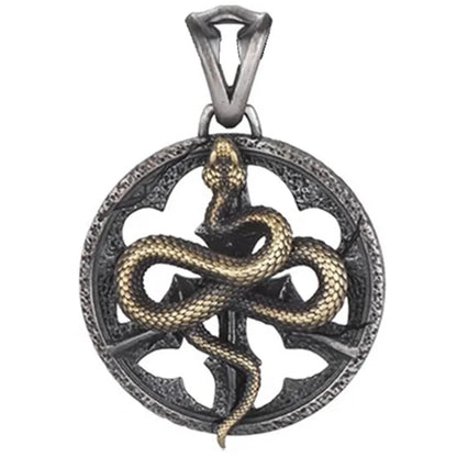 Necklace Pendant Real 925 Sterling Silver Retro Kui Snake Luxury Fine Jewellery Woman Man 2025 St Valentine Day Love Gift P35