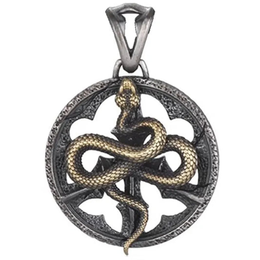 Necklace Pendant Real 925 Sterling Silver Retro Kui Snake Luxury Fine Jewellery Woman Man 2025 St Valentine Day Love Gift P35