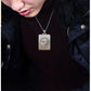 BOCAI S999 Sterling Silver Charms Pendants for Women Men New Fashion Solid Zodiac Tiger Square Punk Jewelry Amulet Wholesale