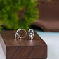 BOCAI New Real S925 Silver Ear Circle Trendy Punk Skull Design Men and Women Earrings Fashion Jewelry Accessories