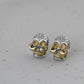 Real S925 Silver Jewelry Retro Thai Fashion Punk Style Long Beard Skull Earrings for Men