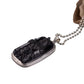 General Guan Gong Pendant Necklace Obsidian, S925 Silver Ethnic Vintage Inlaid Jewelry