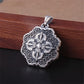 BOCAI S999 Sterling Silver Charm Pendants Hollow Out Lotus Vajra Pestle Hanging Jewelry Pure Argentum Amulet for Men and Women