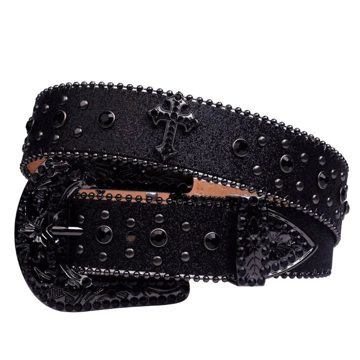 New Unisex Y2K Belt Shine Women Men Plus Size Punk Rhinestone Belt Crystal For Jeans Pants Gift