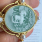925 Sterling Silver Cameo Charms & Pendant Natural Agate Horse Pendant for Jewelry Making