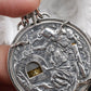 Man Women Necklace Pendant Real 925 Sterling Silver Holy Grail Knight Mechanism Coin Luxury Designer Fine Jewelry 2024 New In P7