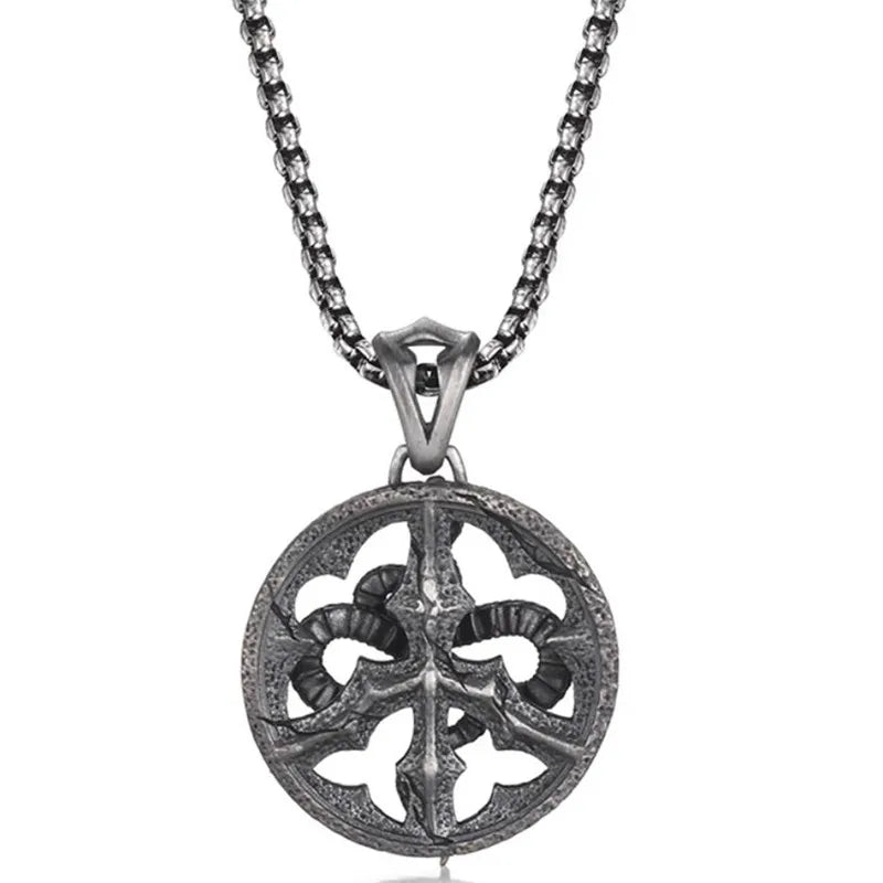 Necklace Pendant Real 925 Sterling Silver Retro Kui Snake Luxury Fine Jewellery Woman Man 2025 St Valentine Day Love Gift P35