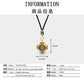 s925Silver Plated Ancient Greek Horn Emperor Ancient Coin Necklace Pendant Replica God King Zeus Heavy Craft Inlaid Mother-of-Pe