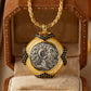 MuShan Luxury Brand Ancient Greek Sheep Horn Emperor Coin Necklace 18k Gold Plated 925 Sterling Silver Pendant Necklaces Jewelry