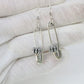 Hip hop Personality Korean Street Sterling Silver Pins Crown Earrings Female Retro Exaggerated Thai Silver Long Earrings Origina