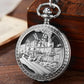 Mechanical Pocket Watch Luxury Antique Skeleton Men Steampunk Mechanical Fob Watches Clock Pendant Hand-winding Relogio De Bolso
