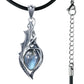 Necklace Pendant Pure 925 Sterling Silver Dragon Eye Natural Moonstone Luxury Designer Brand Fine Jewelry Men Women 2024 New P5